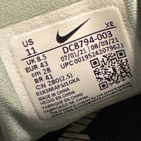 2021 Womens Nike Pegasus Trail 3 Gore-Tex Seafoam Navy GTX SZ 11 (DC8794-003) - Picture 9 of 9